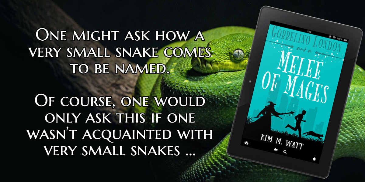 melee of mages, gobbelino london, kim m watt, short story
