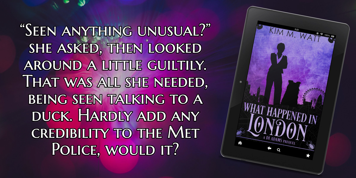 DI Adams What Happened in London, chapter one, urban fantasy, funny